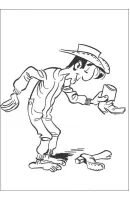Lucky Luke kleurplaat 52